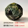 Dados Poliedros Pedra de Olho Verde Natural Jogo de Mesa Dnd Dungeons and Dragons Jogo de Lazer Dados Conjunto Z02