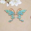 Accesorios de joyería DIY aleación colgante de mariposa de aceite de doble cara corona clásica para el cabello adorno material accesorios