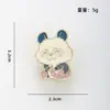 Nuevo broche de metal lindo de dibujos animados de comercio exterior, pin de insignia de aleación personalizado de moda ins japonesa para mujer