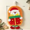 Toalha de Mão de Cozinha Cartoon de Natal com Pernas, Tipo Pendurável, Fofa, Espessa, Absorvente, Sem Fiapos, para Banheiro e Uso Doméstico