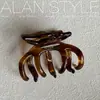 Pinza de Tiburón Nueva Gruesa de Ácido Acético Arlan Color Gelatina Lujo Ligero Alto Sentido Pinza para Agarrar Cabello Pinza de Agarre Elegante Coreana