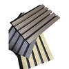 Comércio exterior MDF madeira hexagonal grade dobrável painel absorvente de som AKU parede de fundo fibra de poliéster painel de isolamento acústico