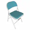 Silla Plegable de Fábrica Transfronteriza para Exterior de Plástico Oficina Blanca Silla Plegable Hogar Respaldo Portátil Reunión Silla de Actividades