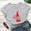Nueva Camiseta Linda de Gnomo para el Día de San Valentín para Sitios Web Independientes, Camiseta de Cuello Redondo de Comercio Exterior para Exportación Europea y Americana