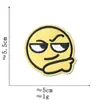Pegatinas de Tela con Expresiones de Emoji Accesorios para Ropa Calcomanías Decorativas Parches Divertidos Serie de Insignias Redondas Lindas de Smiley