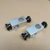 Base de Montaje de Abrazadera Cruzada de Eje Óptico, Conector Cilíndrico de Tira de Aluminio Fija, Abrazadera de Eje, Soporte Cruzado, Abrazadera de Tornillo de Fijación, Abrazadera de Hierro de Eje Pasante