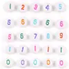 7x 4mm color blanco digital cuentas acrílicas redondas sueltas pulsera de la amistad accesorios para joyería DIY Amazon