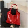Bolso de Mujer de PU Estilo Coreano con Nuevo Lazo, Bolso de Hombro Literario Simple para el Trabajo, Bolso Tote Grande de Gran Capacidad para el Brazo, Mujer