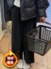 Novidade Outono 2025 Calça de Veludo Cotelê Larga de Cenoura para Mulheres, Emagrecedora Petite Cropped Calça Lanterna Balão