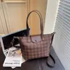 Bolsas Femininas, Novas Bolsas de Ombro Casuais Estilo Universitário para o Outono e Inverno de Grande Capacidade, Bolsas Tote Simples Xadrez