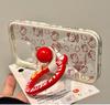 Capa de celular fofa de tela cheia KT Cat para Apple 16promax iPhone15 transparente 14 suporte 13 resistente a quedas 16
