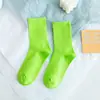 Meias para Outono e Inverno, Meias de Cano Médio, Cor Sólida, Estilo Japonês Coreano, Estilo College, Cores Doces, Algodão para Casal, Meias Esportivas de Cano Alto