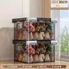 Caja de Almacenamiento Transparente de Gran Capacidad, Súper Grande, Organizador de Tapa Abatible de Estilo Nuevo para Ropa, Colchas, Juguetes, Libros y Artículos Varios