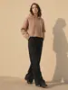 Abrigo de Lana con Capucha Otoño/Invierno 2026, Talla Pequeña Abrigo Casual de Lana por Ambos Lados para Mujer, Abrigo de Mujer CEID