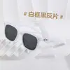 Gafas de Sol Rosas, Marco Negro Transfronterizo, Look Sin Maquillaje, Gafas de Sol Rosas Degradadas de Verano, Gafas de Sol de Moda y Alta Gama con Protección Solar