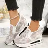 Zapatos Casuales de Malla Transpirable con Plataforma Interna para Mujer 2024, a la Moda, de Suela Plana, Soporte para Envío Directo de Plataforma Transfronteriza