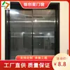 Puerta corrediza de triple articulación muy estrecha puerta corrediza puerta de cocina riel colgante aleación de titanio aluminio magnesio puerta de baño balcón mampara de vidrio