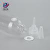Frasco transparente pontiagudo 5ml Frasco de pigmento de tom de plástico pet Frasco de amostra de emulsão 80CC Frasco de compressão de 500ml