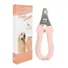 Cortauñas Anti-salpicaduras para Mascotas Removedor de Uñas Gruesas y Duras Tijeras de Acero para Uñas de Gatos y Perros Accesorios de Aseo