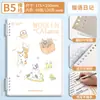 Cuaderno de Hojas Sueltas CompletoCuaderno de Hojas Sueltas A5, B5, Pp, Mate, Rayas Diagonales Cuaderno de Diario de Hojas Sueltas