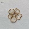 Accesorios para sombrero DIY de flor estilo coreano tela de organza bordada pegatinas decoración de ropa pieza de flor accesorios para ropa de muñeca pegatinas de parche