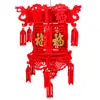 Linternas al por mayor con el carácter "Fu" para decoración de mercado, Linternas de palacio, Hortensias, Festival de Primavera, Año Nuevo, Fieltro no tejido, Decoraciones colgantes de linternas rojas grandes y pequeñas