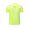 Camiseta Redonda de Secagem Rápida para Treinamento Fitness Esportivo Masculino, Tops Leves Micro-Elásticos de Manga Curta para Mulheres para Caminhada e Corrida ao Ar Livre