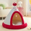 Nido para Gatos para Todas las Estaciones, Cama para Dormir para Gatos Semicerrada, Tienda Cálida de Invierno, Casa, Nido para Mascotas, Perrera, Villa para Gatos al por Mayor