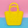 Bolsa de Playa de Silicona Portátil Colorida Almacenamiento para Teléfono Móvil Bolsa de Playa Ligera Pequeña para Niños Caminar DIY Bolsa para Llaves