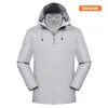 Estilo outono e inverno, jaqueta três em um inspirada em roupas de trabalho com bolso oculto, adequada para atividades ao ar livre, caminhadas e viagens; pode ser personalizado com um logotipo
