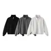 Sudadera Cárdigan Vintage Yidao 2026 Otoño Nueva, Estilo Americano, Cuello Alto, para Hombres y Adolescentes, Corte Holgado, Chaqueta Corta