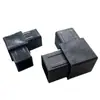 Conector de tubo cuadrado codo de esquina de plástico codo de esquina de plástico para tubo cuadrado codo en ángulo recto de tubo cuadrado conector de codo