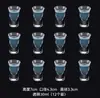 Vasos de cóctel luminosos y multicolores, perfectos para bares, pubs y locales de ocio; un juego de vasos para servir bebidas
