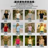 Camiseta de Manga Corta de Algodón Puro 160g, Nueva Primavera Transfronteriza 2025, para Mujer, Holgada y Cómoda, Casual Diario, Top de Cuello Redondo