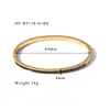 Pulsera Snap-On de Acero Inoxidable Chapada en Oro Real Estilo Fresco y Dulce de Colores Ins Accesorios de Joyería al por Mayor Estilo Ins