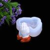 Molde de silicona para decoración de pasteles con colgante de mano de oración, pegamento UV, molde de arcilla para chocolate, molde de pegamento para goteo