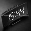 Reloj despertador digital creativo, sencillo y luminoso para sala de estar, reloj electrónico LED para hotel, espejo, mesita de noche, reloj despertador electrónico