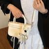 Bolsas para Mujer 2026 Nuevo Bolso de Mano Retro de Nicho Bolso Cuadrado Pequeño Cruzado de Hombro de Textura de Alta Gama Simple y Exquisito