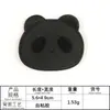 Etiqueta de bordado por computadora bordado accesorios de ropa autoadhesivo parches para chaquetas de plumas pegatinas animales de dibujos animados etiqueta de tela negra pegatinas de tela