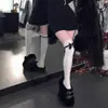 Meias Lolita Estilo Japonês Doces Acima do Joelho Renda Branca Laço Estilo Menina de Ballet Verão Leves e Respiráveis