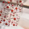 Nuevas Pegatinas para Uñas Jelly Populares en Xiaohongshu Lindas Pegatinas para Uñas de Niños Fábrica al por Mayor Manzana Verde