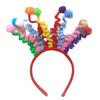 Faixa de Cabelo Divertida para Aniversário, Mesmo Estilo do Xiaohongshu, Prendedor de Cabelo Criativo de Bolinhas, Acessório de Cabelo para Penteado, Faixa de Cabelo em Vareta Torcida