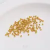 Cuentas Espaciadoras al por Mayor Color Dorado Relleno de Oro de 14K Tubo de Posicionamiento Fijo Redondo Conserva el Color Accesorios de Joyería Pulsera de Hilo DIY Collar Cuentas de Posicionamiento