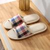 Pantuflas de lino para mujer, primavera y otoño, para interiores y exteriores, de algodón y lino, suela suave, antideslizantes, para verano, venta al por mayor, para parejas y hombres.
