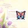 Tag Pendurável para o Dia das Mães Decoração de Bolo de Flores Criativo Simples Cartão Pendurável Mamãe Fada Bênção de Feriado Personalização