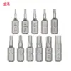 Novo conjunto de bits Torx de aço S2, T5-T40, bit tipo estrela Torx de cabeça única, haste hexagonal, para parafusadeiras elétricas