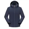Chaqueta impermeable para montañismo logo estampado personalizado equipo de empresa ropa de trabajo con capucha para hombre estilo fino de otoño chaqueta de empresa