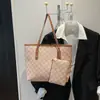 Bolso Tote de Gran Capacidad Nuevo Primavera y Verano 2024, Bolso de Mano con Estampado Retro, Bolso Sencillo para el Trabajo, Bolso de Hombro para Mujer