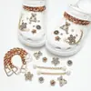 Amuletos para Zapatos Croc, Accesorios para Mujer, Clips para Zapatos DIY, Decoraciones 3D con Pedrería, Clips Desmontables, Estilo de Moda de Influencers