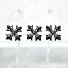 Pendientes de Aro Cruzados de Titanio Negro Astmf-136 Titanio G23 Joyería para Piercing de Labio con Rosca Interna